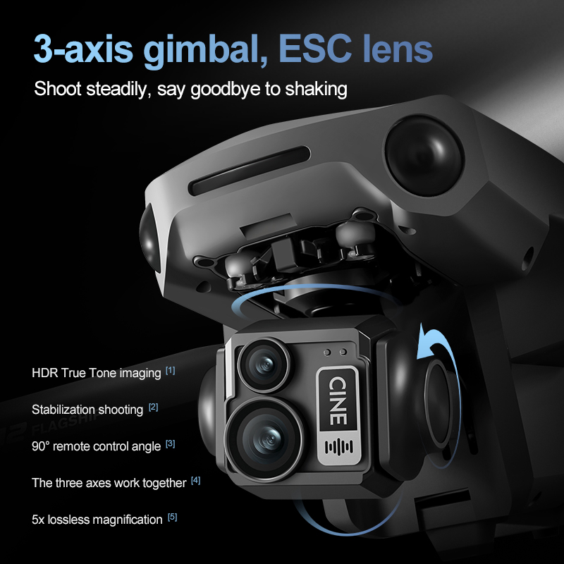 Dron RC z 3-osiowym gimbalem 8 – Drone Gimbal Case recenzja i cena