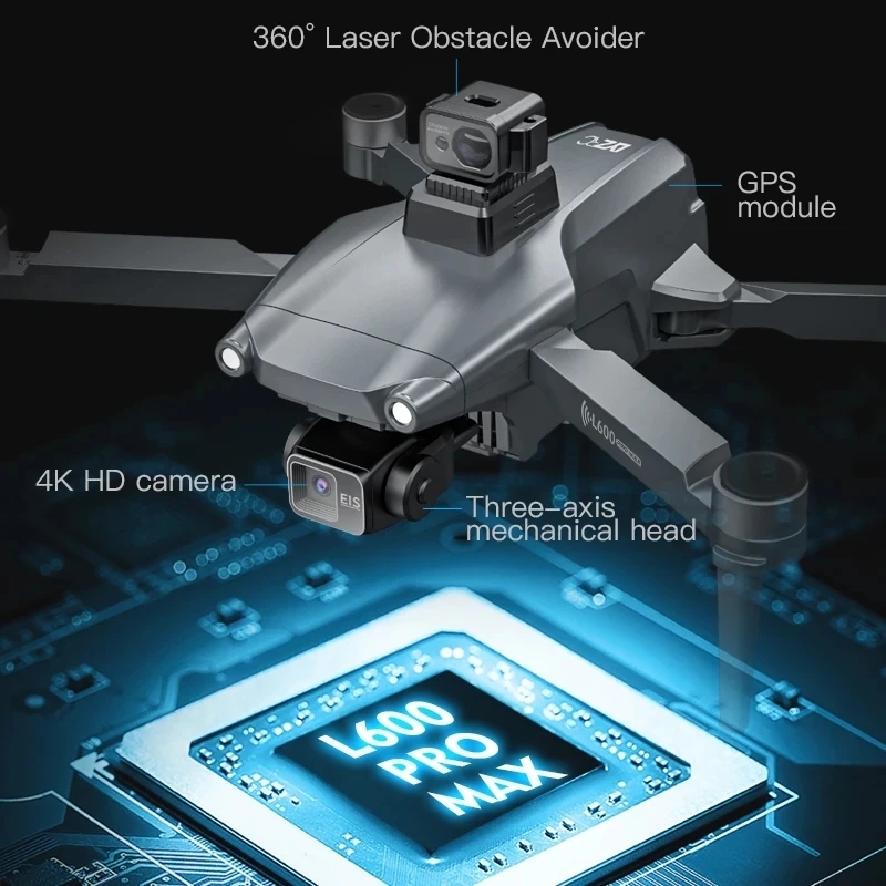 L600 PRO MAX GPS Drone Profesj – Drone Gimbal Case recenzja i cena